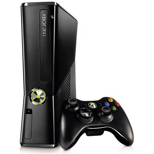 کنسول بازی مایکروسافت Xbox 360 Slim مشکی براق